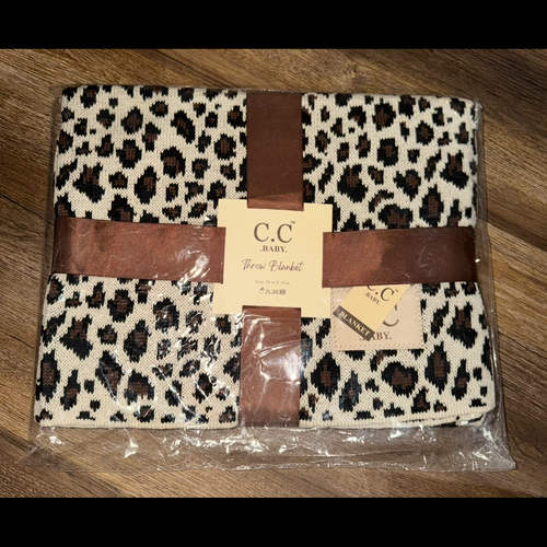 Leopard print blanket